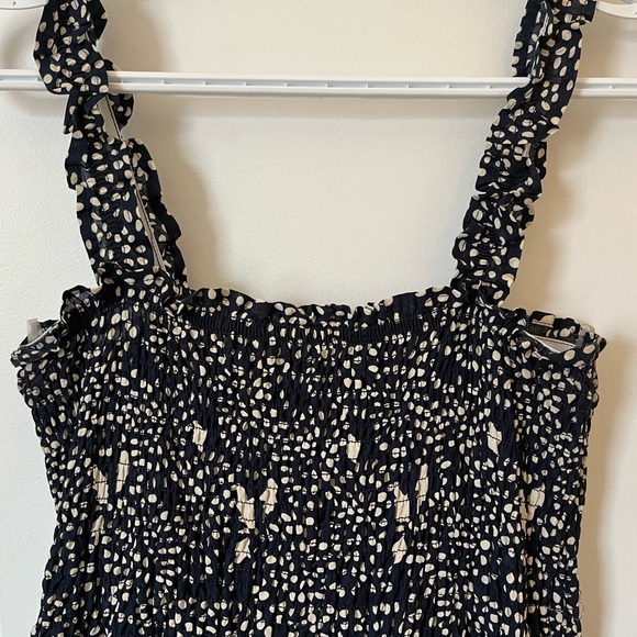 Mexx Navy and Cream Tiered Dress - Picture 2 of 6